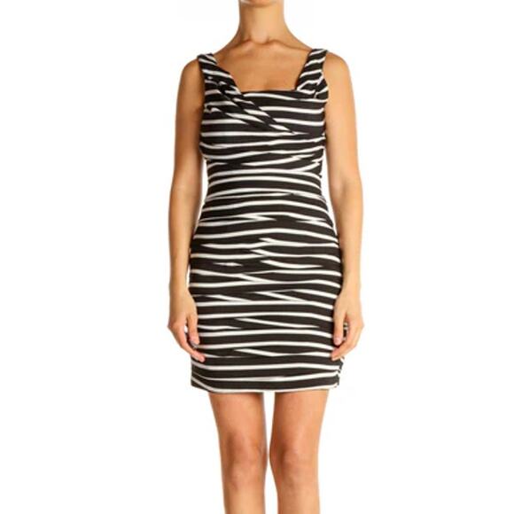 Express Sleeveless Striped Fitted Formal Sheath Dress - Womens 12 - EUC - Picture 2 of 6